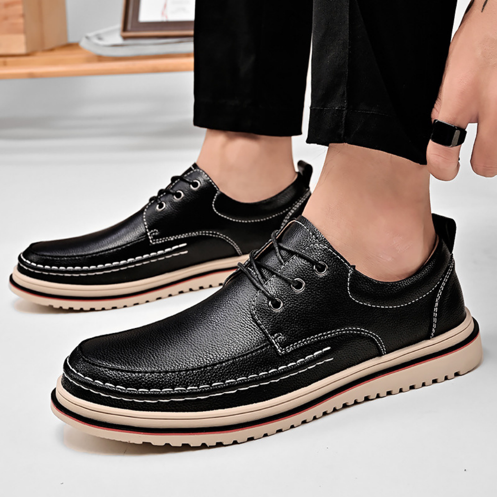 Scarpe Uomo Urban Trek in Pelle con Lacci – Morvora