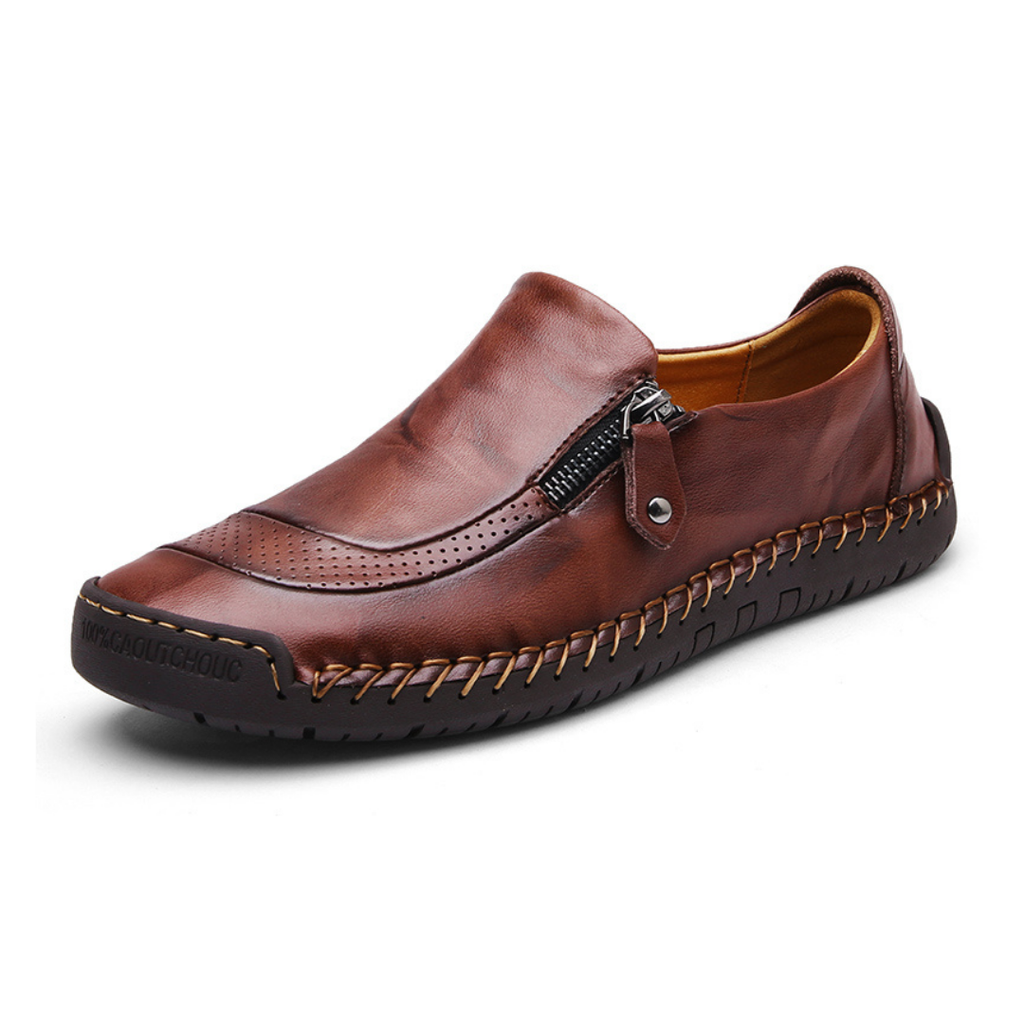 Scarpe Uomo Flex Artisan in Vera Pelle con Zip Laterale – Morvora
